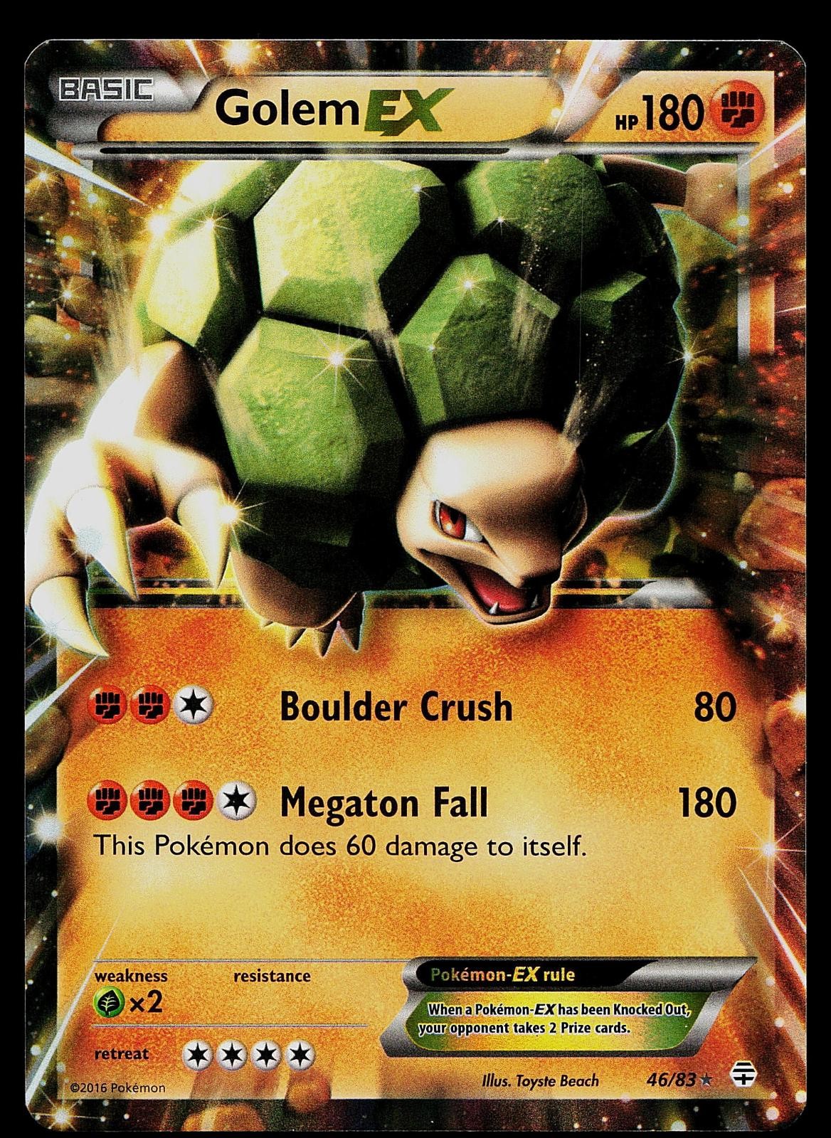 Pokemon Card - Golem EX Generations 46/83 Holo EX Rare