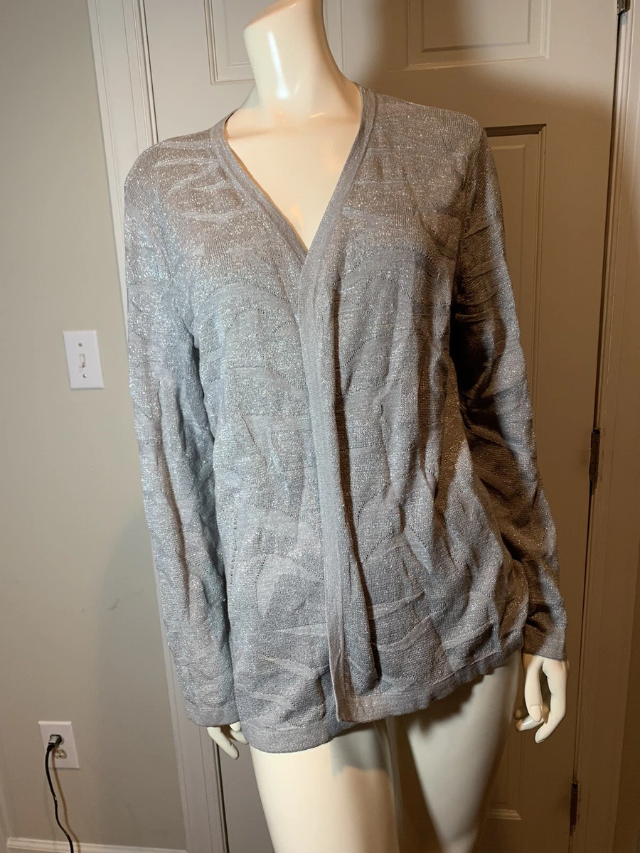 Silver cardigan best sale sweater