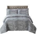 Royal Tradition Odette Grey Reversible Coverlets, Twin/Twin Xl Oversized 2pc .