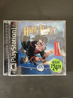 Harry Potter and the Sorcerer's Stone PS1 Broken Bottom Hinge On Case