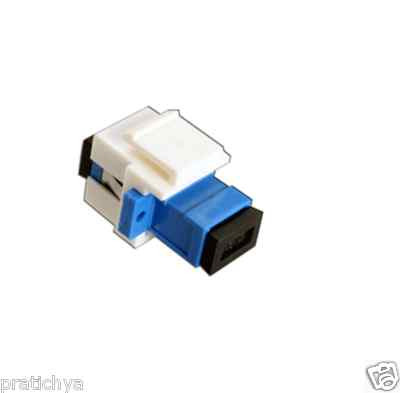 Fiber optical adapter keystone jack,SC Simplex insert flush, white QTY 3 - 27491