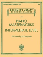 Piano Masterworks Intermediate Level Sheet Music Book 050600034