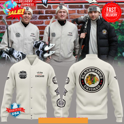 Chicago Blackhawks Winter Classic 2025 Baseball Jacket