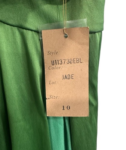 VESTIDO DE CÓCTEL MANDALAY Adornado Cuentas Salvia Talla 10 Nuevo con Etiquetas - Imagen 4 de 6