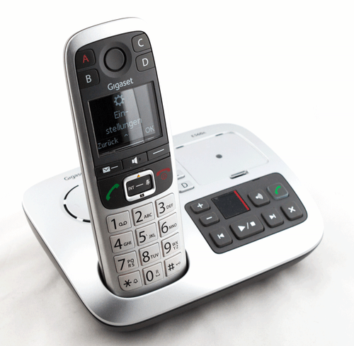 Gigaset E560A Platin Anrufbeantworter Seniorentelefon Notruftasten Freisprechen - Bild 3 von 6