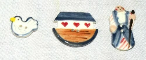 Boutons d'époque de collection en céramique