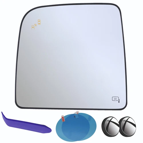 Driver Side Towing Mirror Glass for Nissan Titan 2016 - 2024 Heated Blind Spot