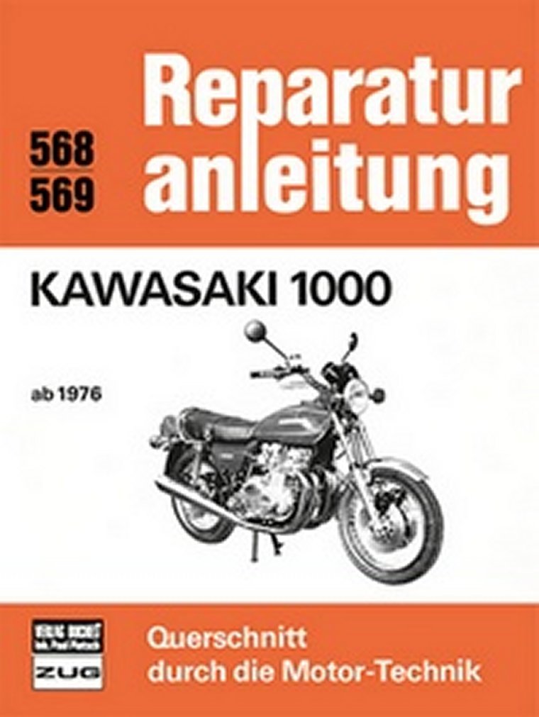 Thumbnail - Reparaturanleitung Werkstatthandbuch Wartung 568 Kawasaki 1000 Ab 1976