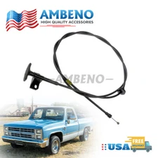 Hood Latch Release Cable W/Handle For 1981-1986 Chevrolet GMC Pickup Truck SUV