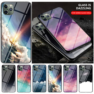 Glass Sky Moon Phone Case For iPhone 17 16 15 14 13 12 11 Asus ROG 7 6 5 3 LG G7