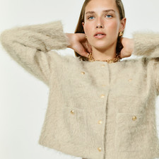 NWT J.Crew Collection Lady Jacket in Oat Latte Brushed Wool Blend 6 348