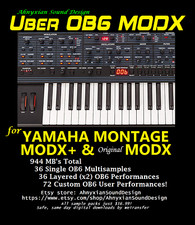 Yamaha MONTAGE MODX New Sounds Sample Pack Moog Sequential Oberheim USB 16gb