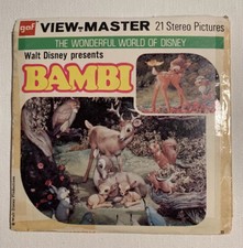 View-Master - BAMBI - B400 - 3 Reel Set  Booklet 4 