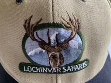 Lochinvar Safaris Hat Cap StrapBack New Zealand Hunting Embroidered Cotton Khaki