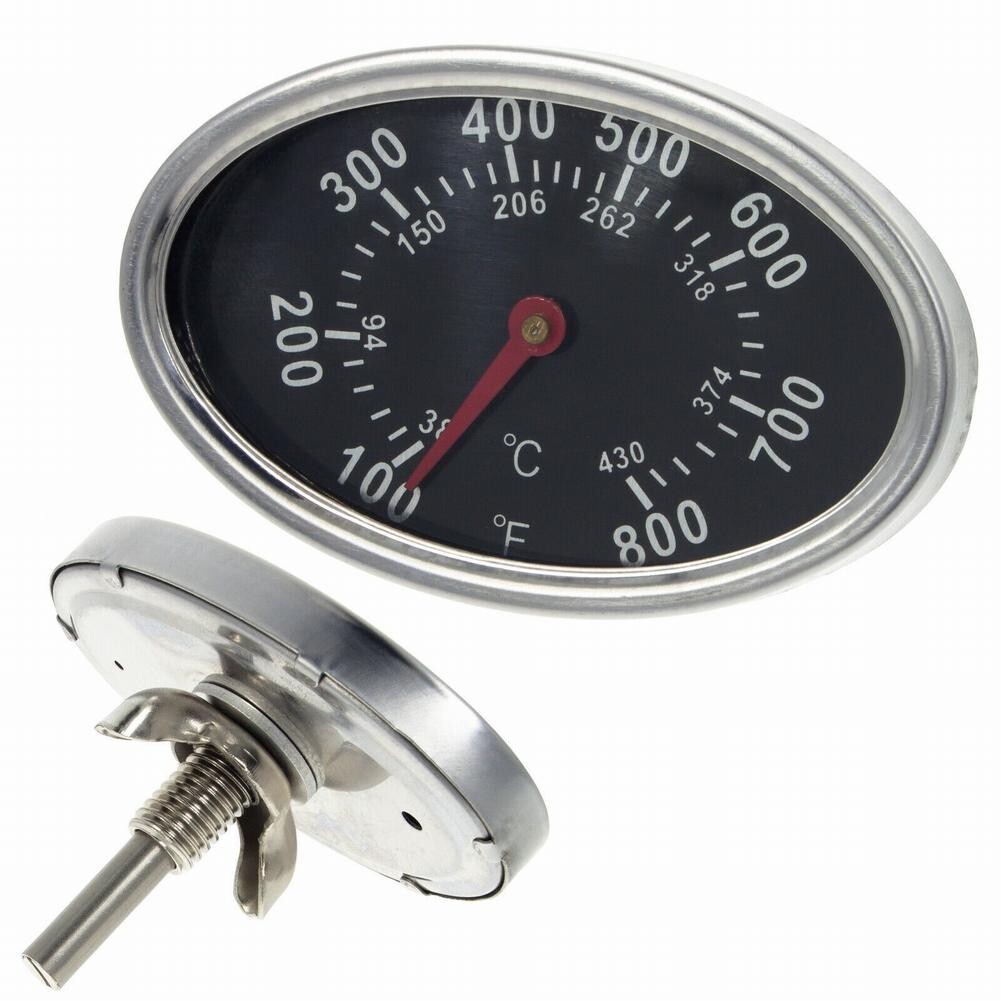 Oval Grill Thermometer with Clear Display for Easy Grill Temperature