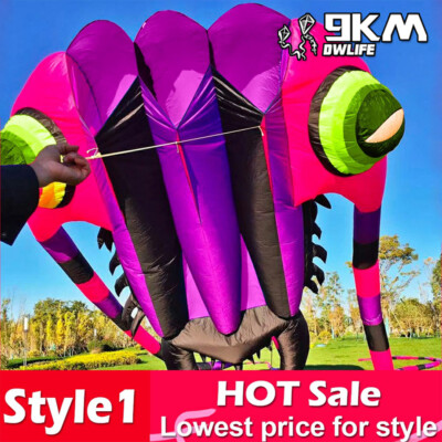 9KM 7㎡ Large Trilobites Kite Soft Inflatable Kites for Adults 30D Ripstop Nylon