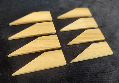 8 Wooden corner wedges wedge for canvas stretcher bars DIY for 18mm ...