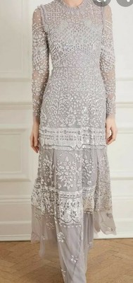 needle & thread tulle cami skater dress in rose