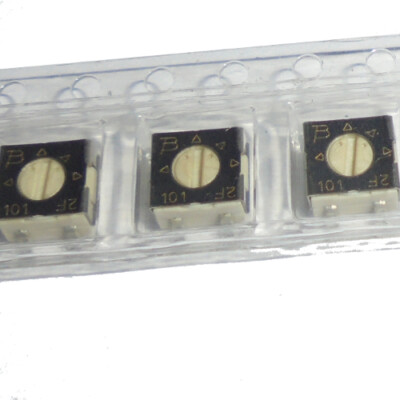 [10pcs] 3314G-1-101E Square Trimming Potentiometer 100ohm 100R Bourns
