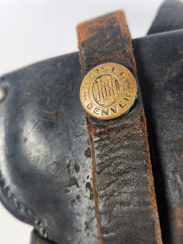 Vintage H H Heiser Denver for Black Leather Holster #418 RH - Picture 2 of 5