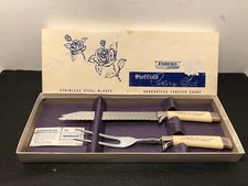 Set forchetta coltello intaglio acciaio inox vintage Regent Sheffield The Miracle Worker