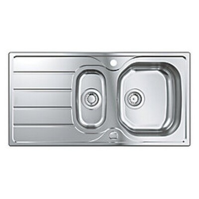 Grohe K200 1,5 Becken Edelstahl Spüle 965 mm x 500 mm mit Ersatz UK Ablauf