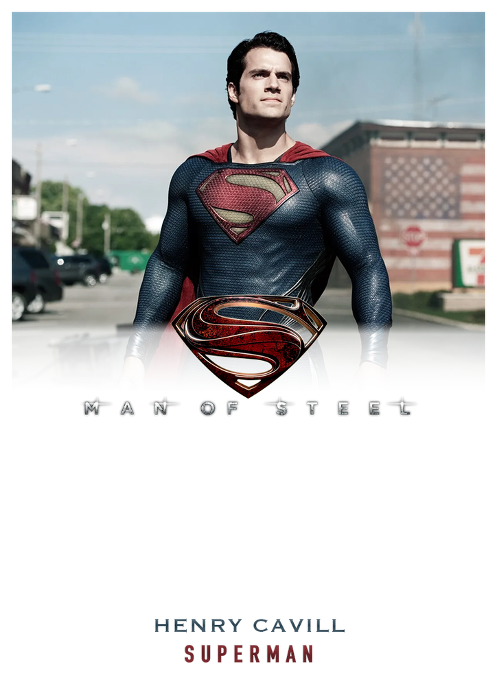 Henry Cavill MAN OF STEEL Custom Card for Autograph Signings Full Bleed
