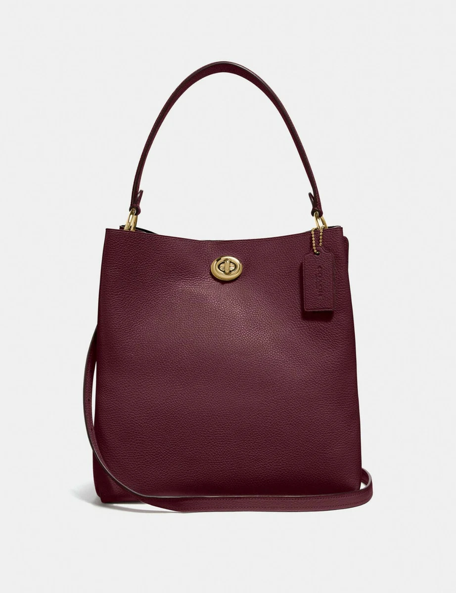 Polished pebble leather charlie bucket best sale crossbody