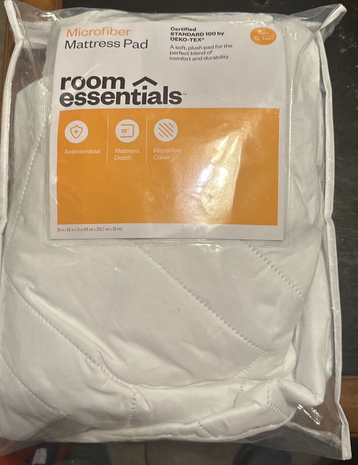 Microfiber Mattress Pad Room Essential, Twin XL Twin 39"x80" Falak