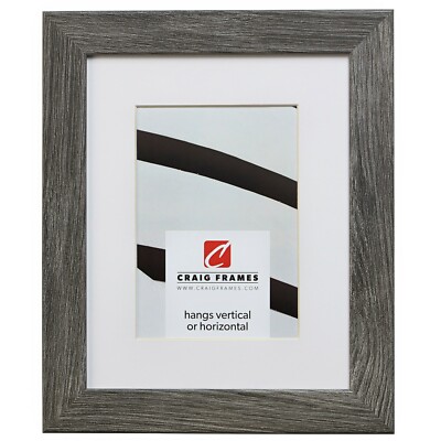Craig Frames 11x17 Gray Barnwood Picture Frame, Matted to Display 8x12 Photo