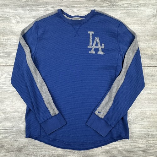 vtg-la-dodgers-shirt-mens-xl-blue-gray-thermal-longsleeve-nike-team