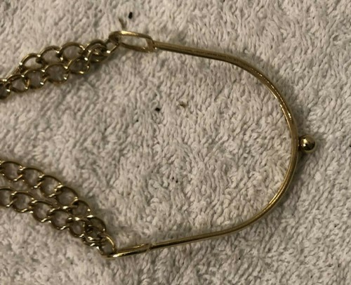 Vintage Gold Tone/Plated Shoe Chain ~ Spur Spats - Picture 3 of 7
