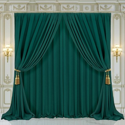 5x7ft Dark Green Photography Backdrop   2-Pack Wrinkle-Resistant Polyester St...