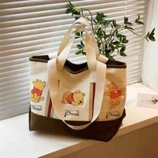 Disney New Retro Cartoon Winnie The Pooh Women's Canvas Handbag