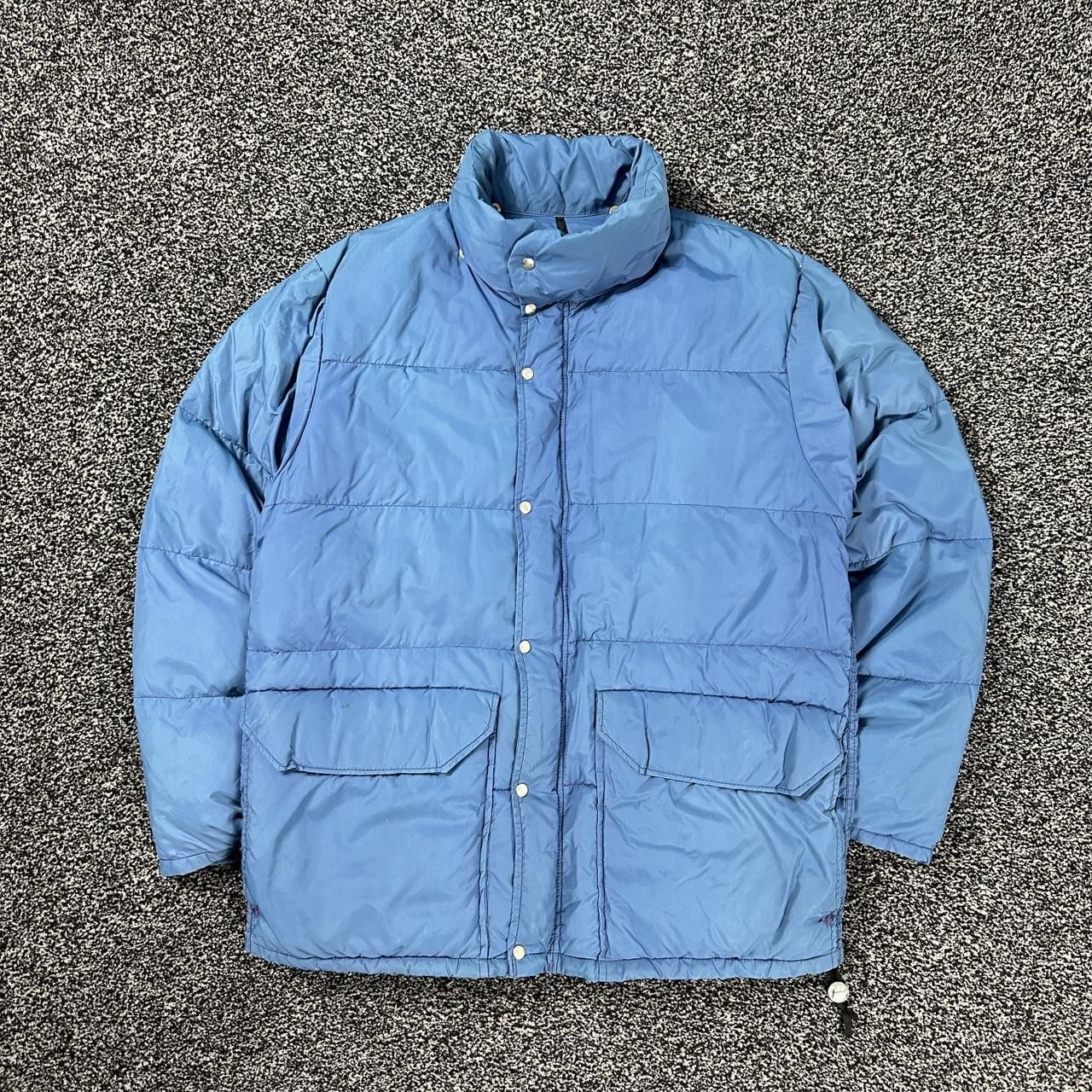 Men's Vintage The North Face Brown Label 1980's Blue Size Large Puffer Jacket