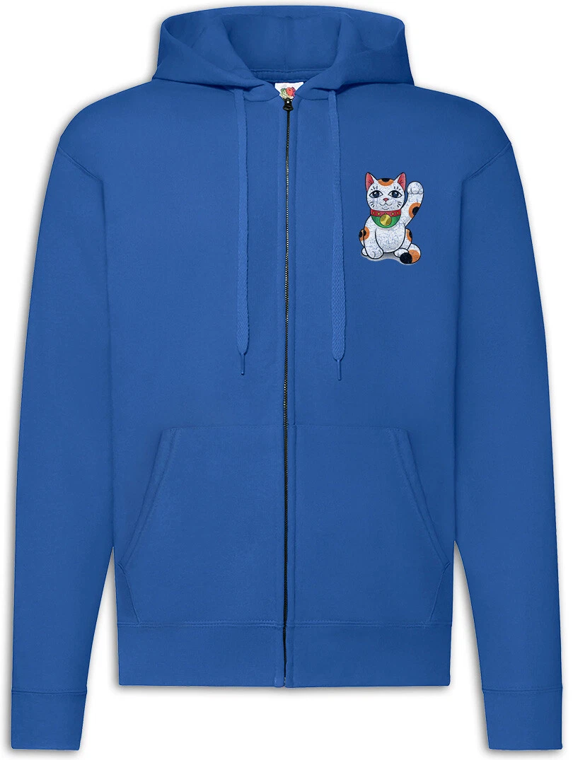 Maneki Neko VI Zipper Hoodie Maneki-neko Manekineko Cat Cats Love Addicted