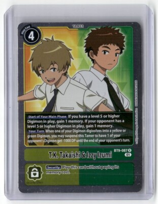 T.K. Takaishi & Izzy Izumi BT9-087 R Digimon Card Foil [2]
