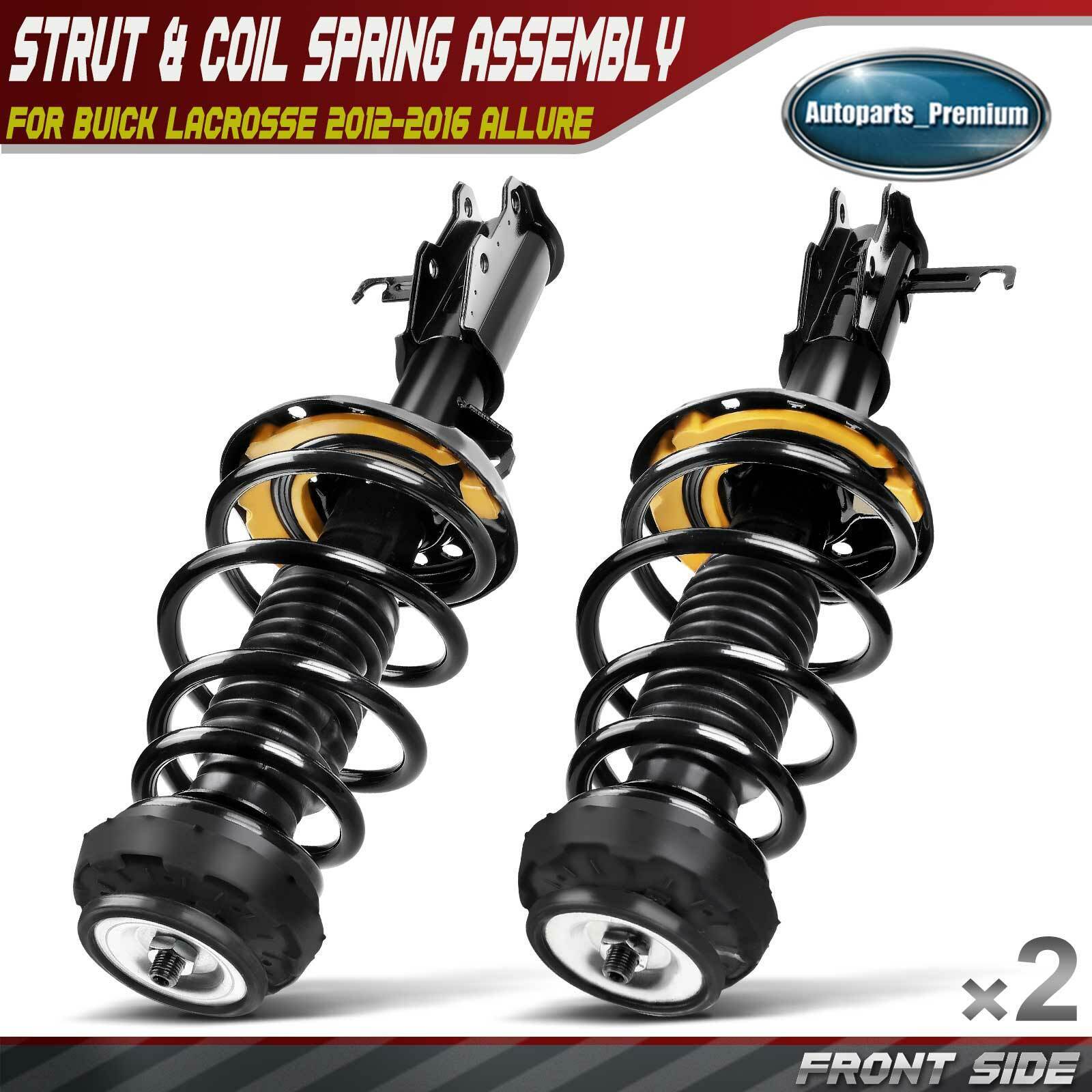 2x Front Complete Strut & Coil Spring Assembly for Buick LaCrosse 2012-2016 AWD