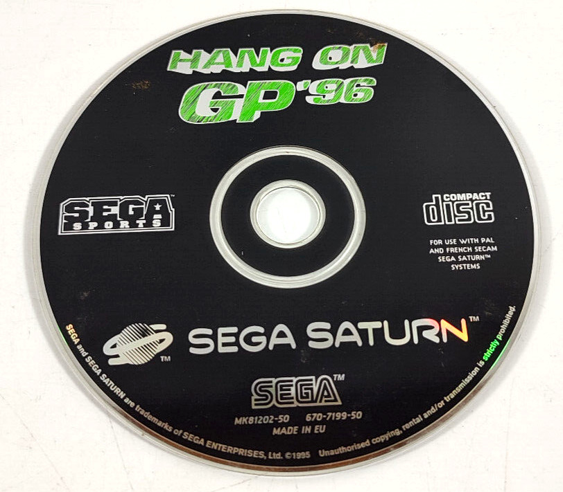 Jeu Sega Saturn VF en loose  Hang On GP 96  Envoi rapide et suivi