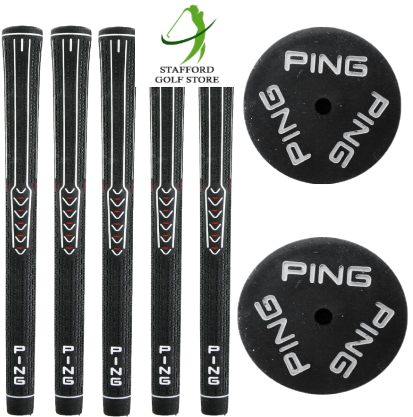 PING ID-8 Golf Grips Black/White Marking - Standard Core .600 