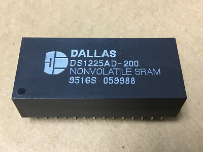 (1 PC)  DALLAS DS1225AD-200  64 kb (8 k x 8) 200 ns Industrial Temp Non-Volatile