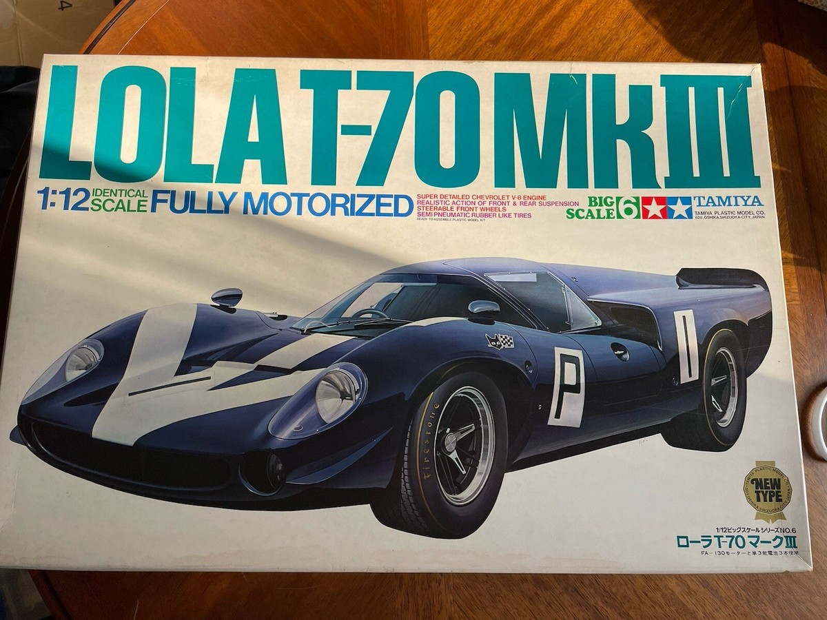 TAMIYA 1/12 LOLA T70 MKIII MOTORIZED #1215 BIG SCALE Rrare TAMIYA 1/12 LOLA T70 MKIII MOTORIZED #1215 BIG SCALE Rrare