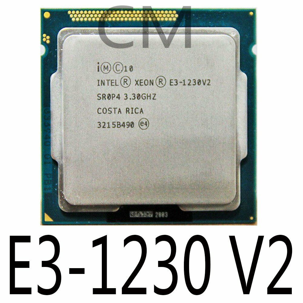 Intel Xeon E3-1230 V2 3.3GHz Quad-Core 5.0GT/s 8MB LGA1155 SR0P4 CPU  Processor