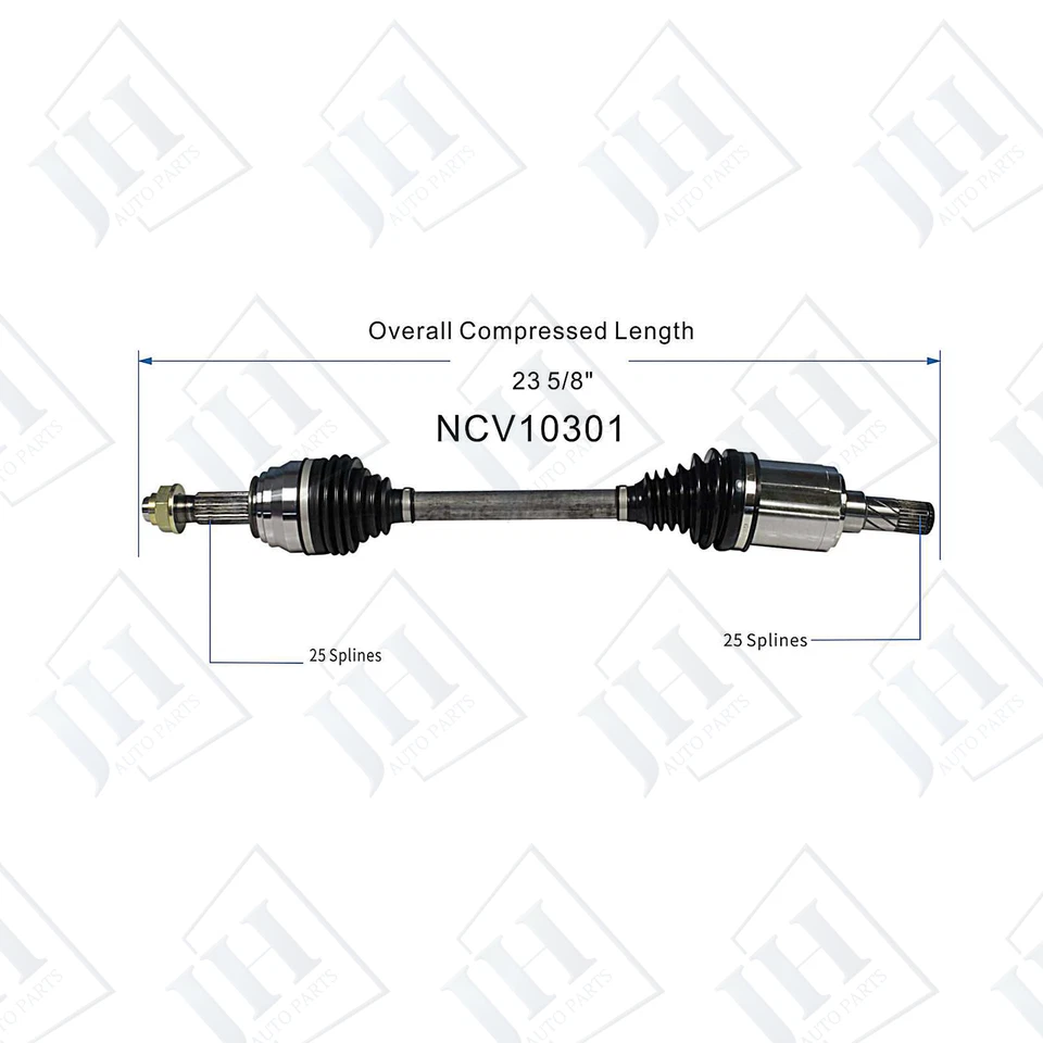 OE Front Pair Left Right CV Axle Shaft For 2012-2019 Chevrolet Sonic Manual FWD - Image 3 of 4
