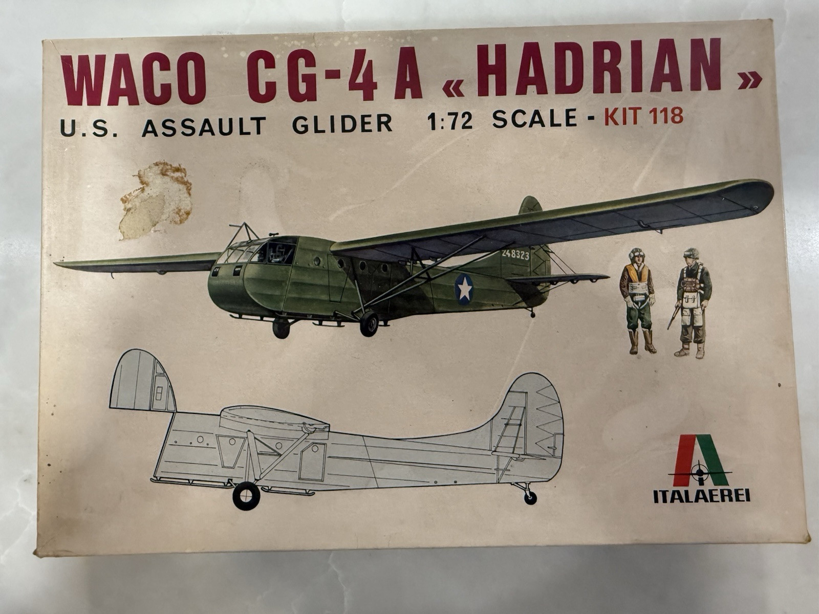 WACO CG-4A HADRIAN 1/72 ITALERI No 118 1/72 Waco Cg4a Glider Wwii
