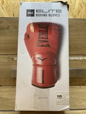 EVERLAST ELITE 16oz Red Boxing Gloves Opened ...