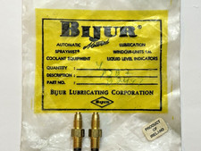 Lot of (2) BIJUR B2497 (FJB 2) ONE-WAY metering inline check valve 5/32" - NOS