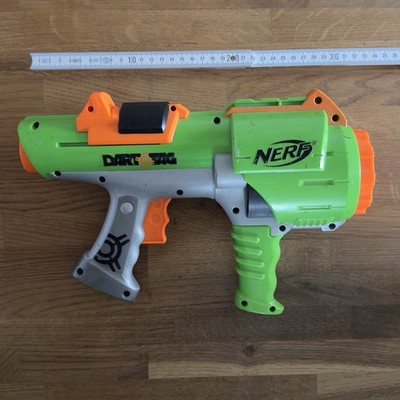 Nerf Dart Tag Hyperfire (2005)   Retro Blaster   Grün/Orange - Vintage