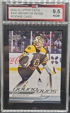 24-25 Upper Deck Brandon Bussi Young Guns Rookie 🚨🚨🚨 KSA 9.5 Near Gem Mint