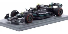 Mercedes AMG Lewis Hamilton F1 2nd Place Spain Grand Prix 2023 1:43 Scale Model